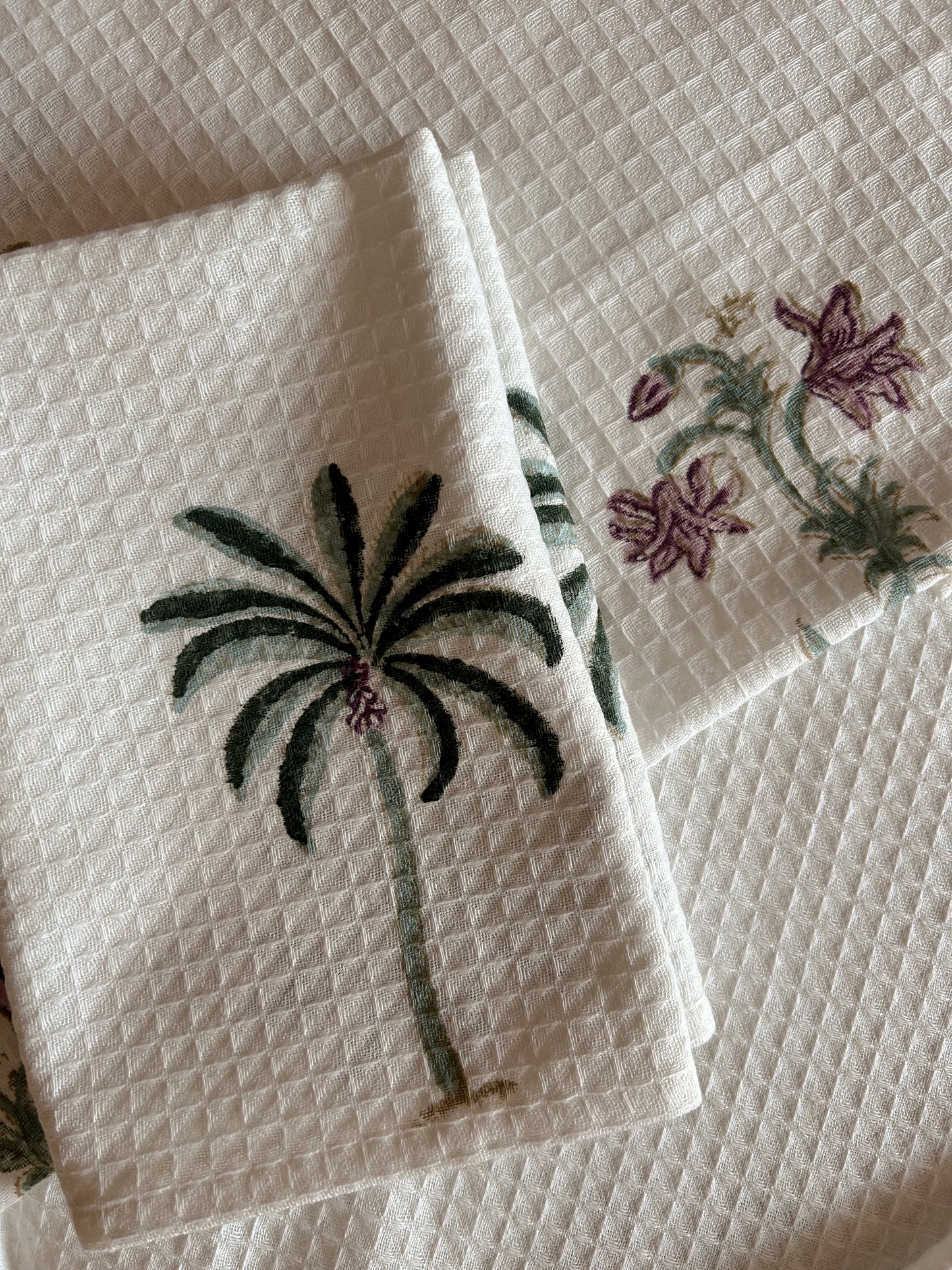 Lilac Palms Towel Set