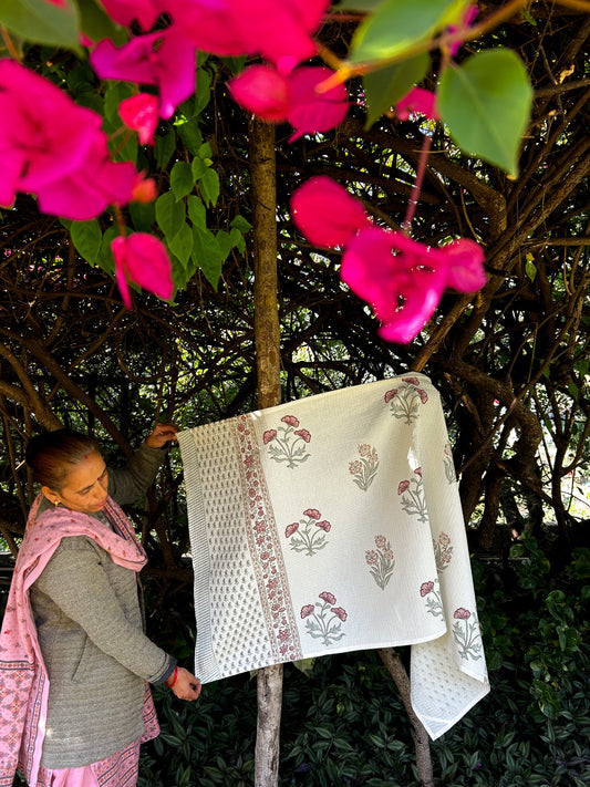 Poppy Bloom Bath Towel